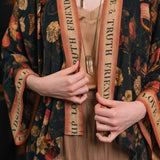 Heart of Gold Pixie Duster Crop Kimono w/ Sacred Heart