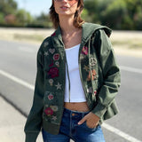 "Camp Happy" Green Hoodie