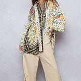 Balloon Sleeve Floral Printed Top