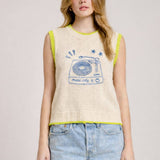 Music City Contrast Knit Vest