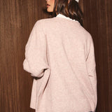 LONG SLEEVE CREW NECK SWEATER LIGHTWEIGHT CARDIGAN