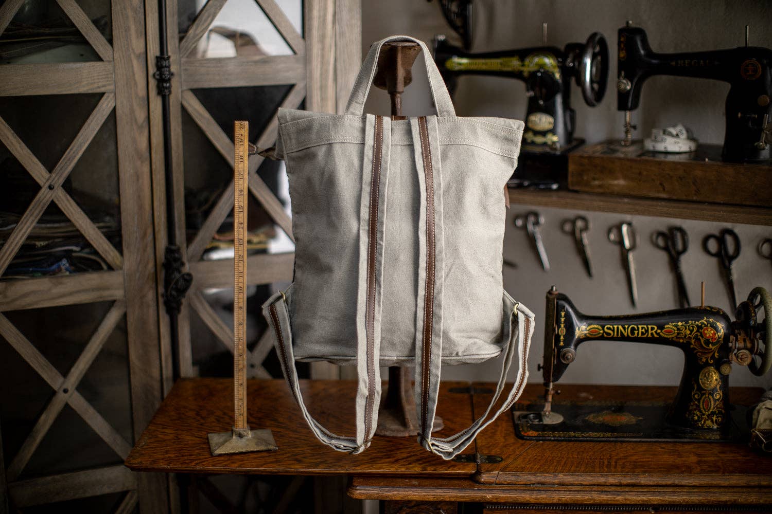 Black Spruce Forest Recycled Canvas Backpack
