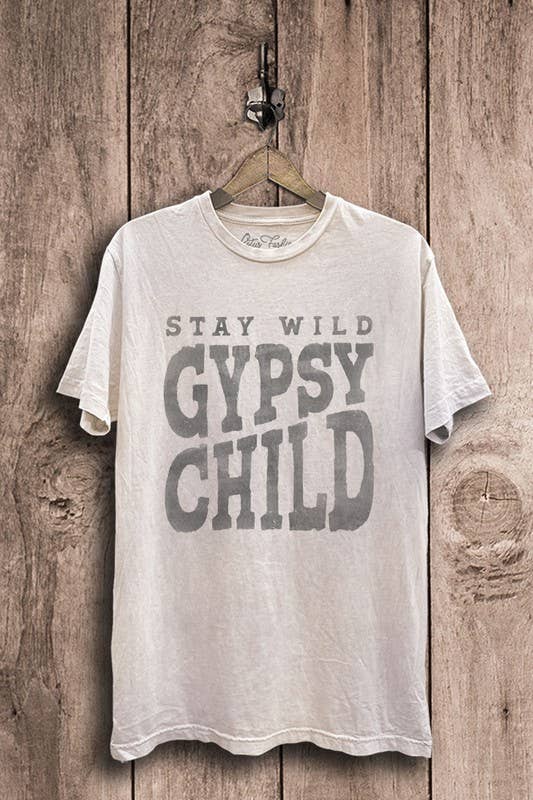 "Stay Wild Gypsy Child" Graphic Top