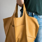 Women's shoulder bag large capacity Soft PU leather handbag