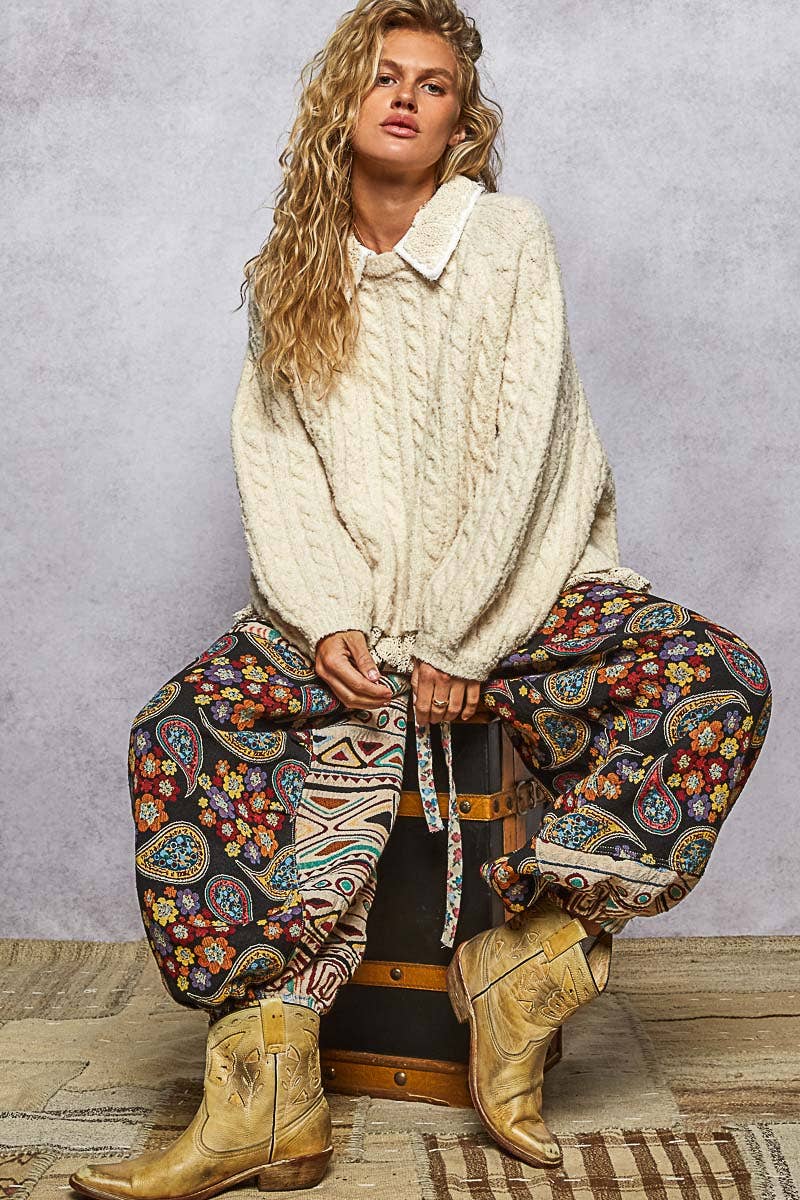 Collared Crochet Sweater