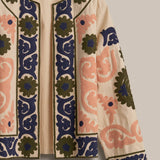 Suzani Embroidered Cotton Floral Jacket