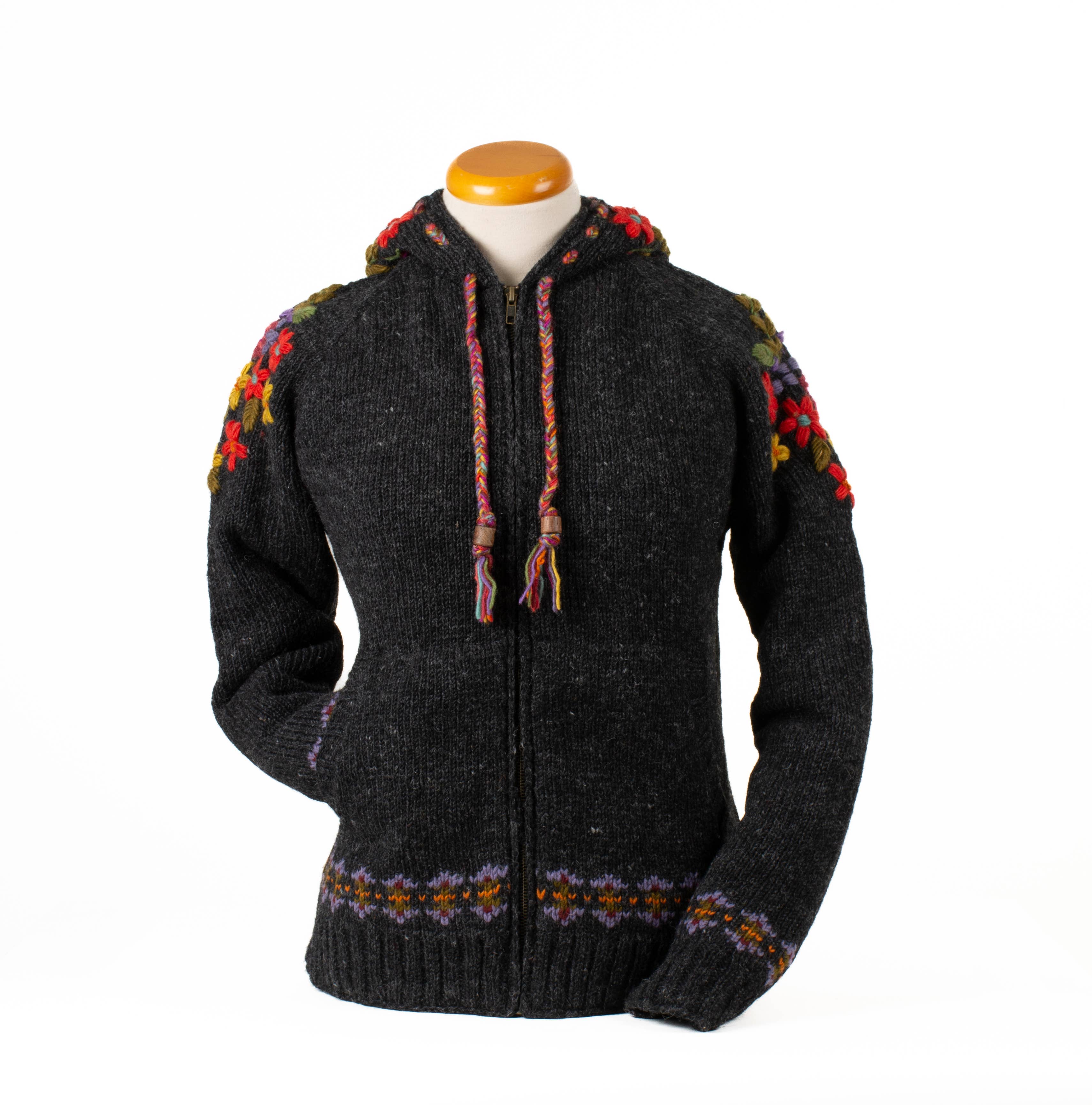 Wildflower Wool Zip Hoodie