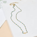 18K STAINLESS STEEL TARNISH FREE CROSS NECKLACE | 40NK9539