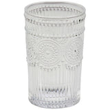 Large Medallion Vintage Drinking Glass