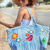 The Perfect Sized Denim Tote