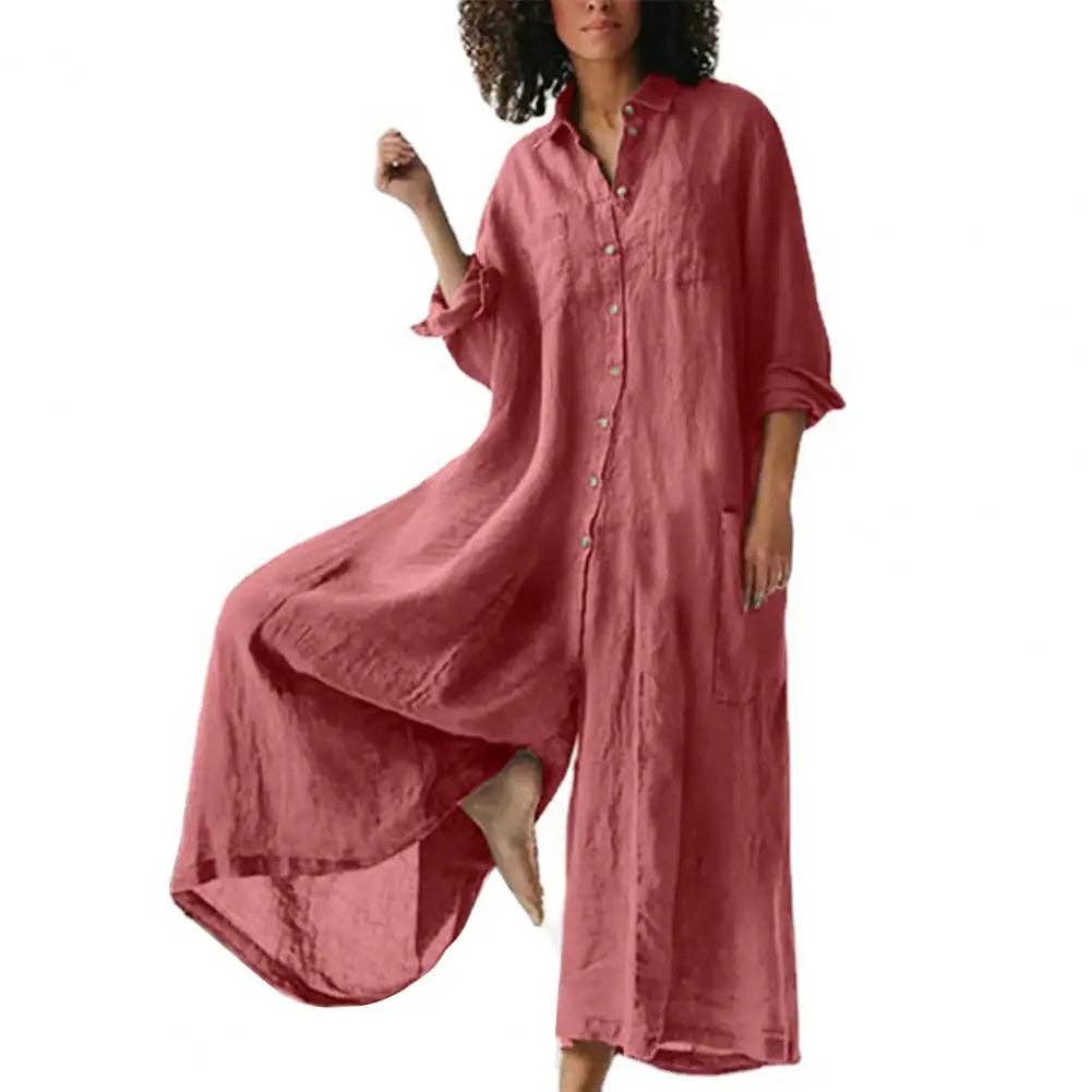 Cotton Linen Oversized Romper