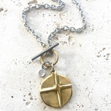 Cross Heart Reversible Necklace
