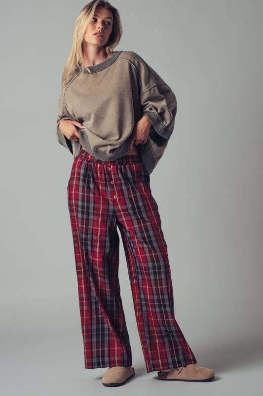 Oversized Seam Detail Pullover Top