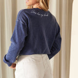 "JESUS HAS MY BACK" Graphic Sweatshirt