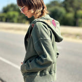 "Camp Happy" Green Hoodie