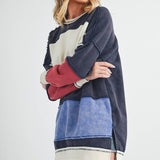 Colorblock Patchwork Sweatshirt