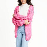 Knit Cardigan with Bauble Sleeves
