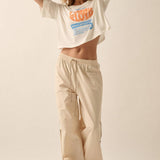 Evening with Pink Floyd Cropped Graphic Tee