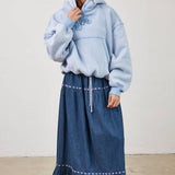 Fleece Pocket Bubble Hoodie