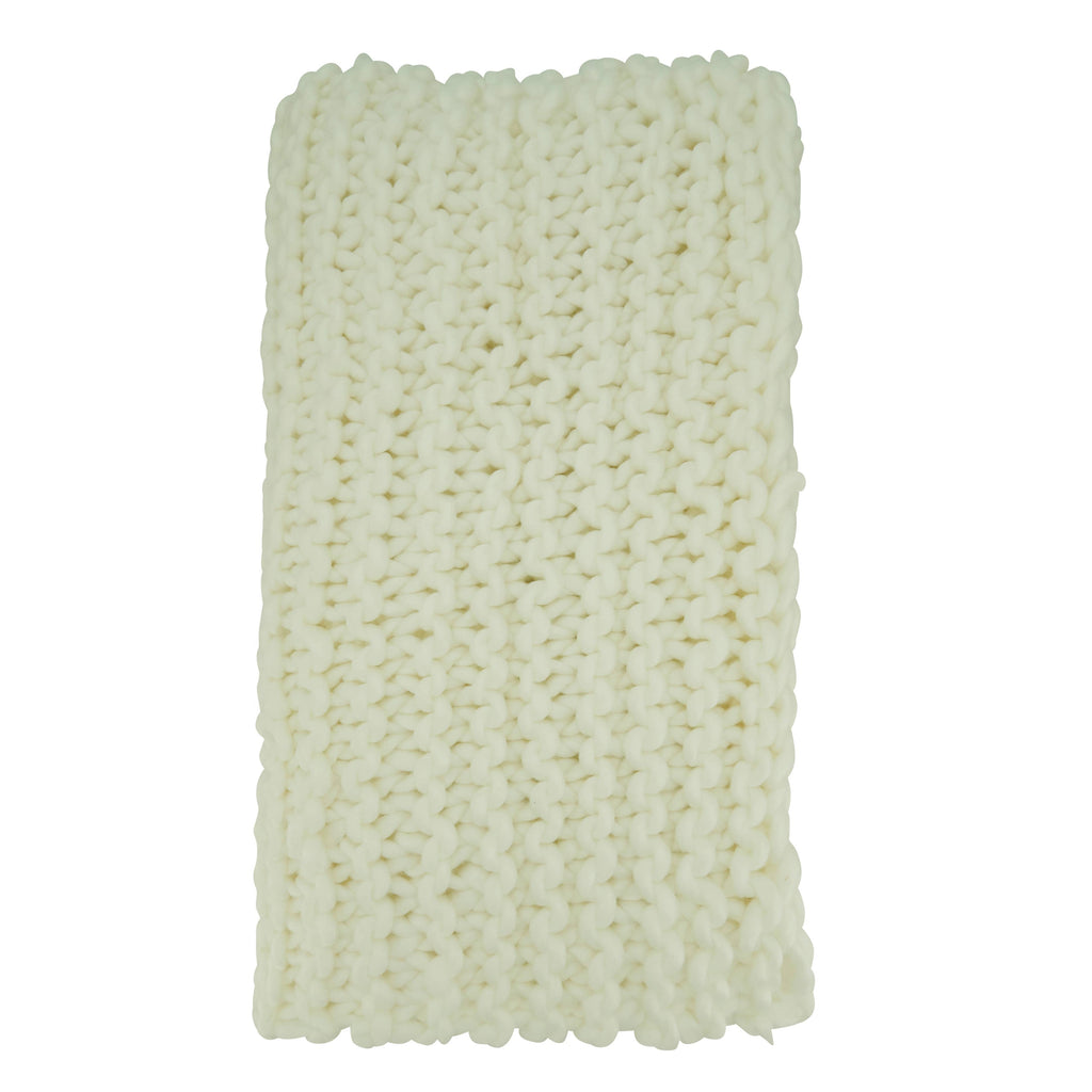 Vintage Style Chunky Knit Throw