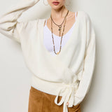 Wrap Knit Cardigan Sweater