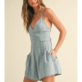 Madeline Denim Romper