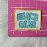 Beach Babe Embroidery Iron On Patch