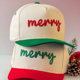 Merry Embroidered Trucker Hat