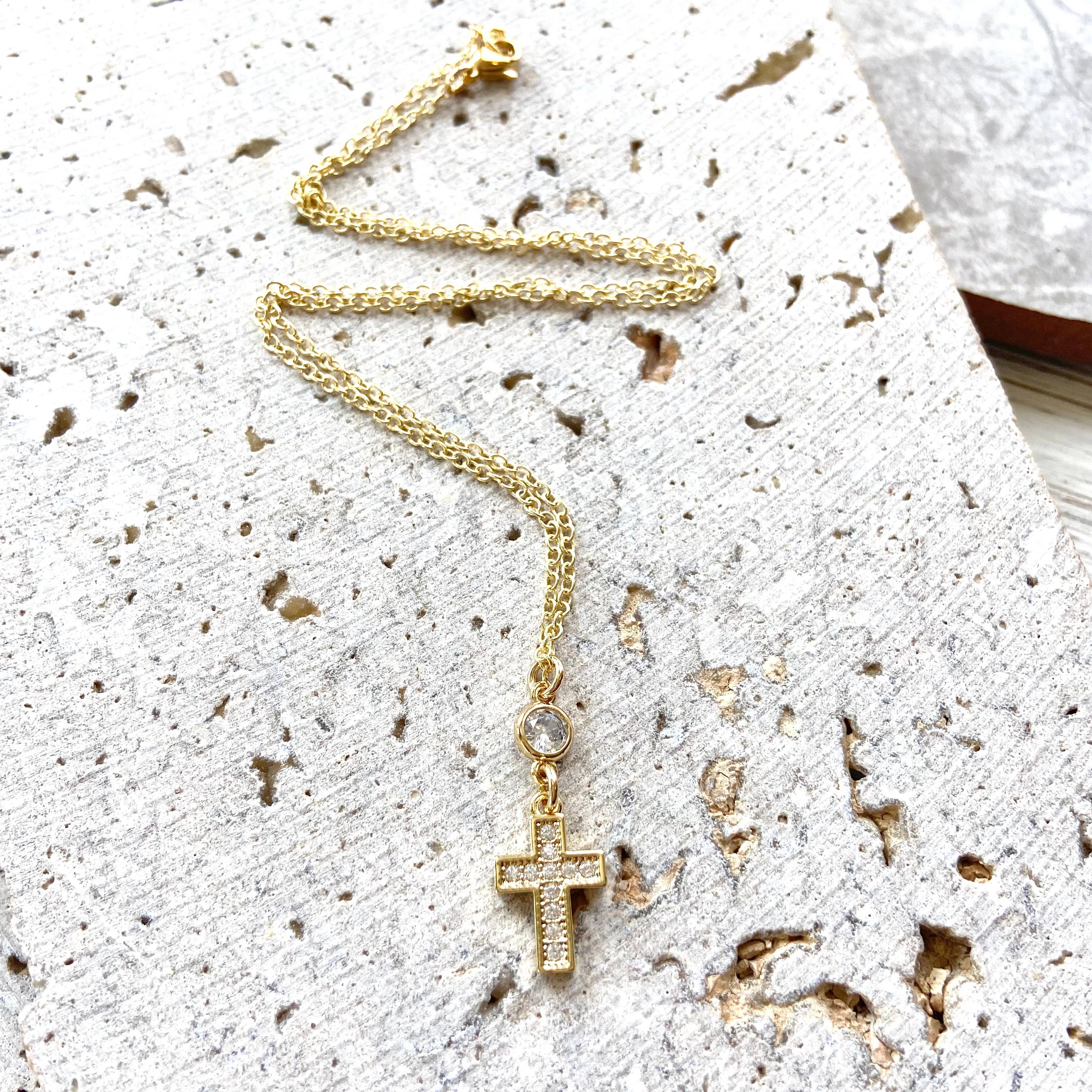 Gold Cross Necklace