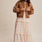 Embroidered Quilted Western Jacket