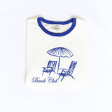 BEACH CLUB Ringer Graphic Top