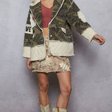 Camo Heart Detail Jacket