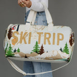 Lt. Blue "Ski Trip" Scene Duffel