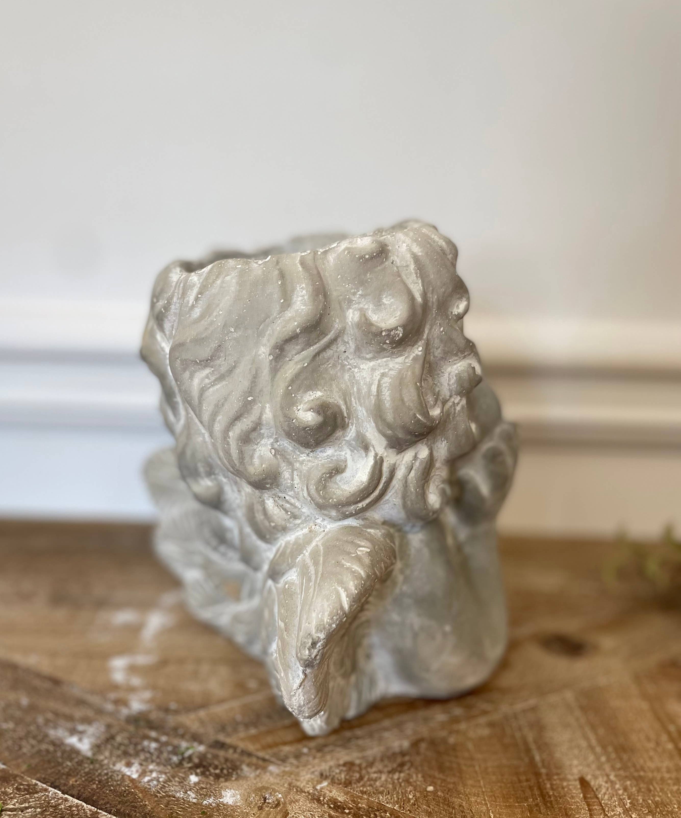 Cement Little Angel Planter - Small