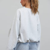 CT3552 Blouson Cropped Pullover Sweatshirt