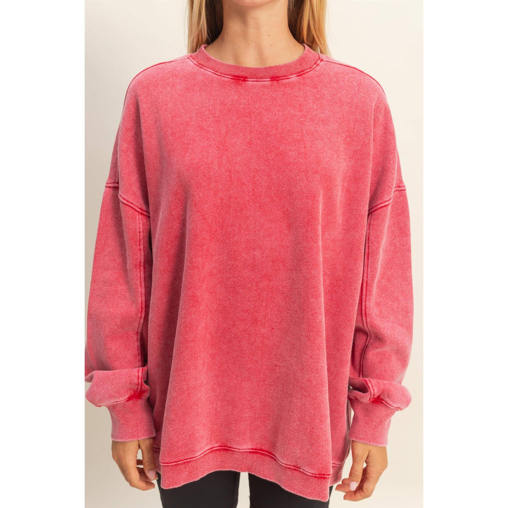 Oversized Crew Neck Sweatshirt