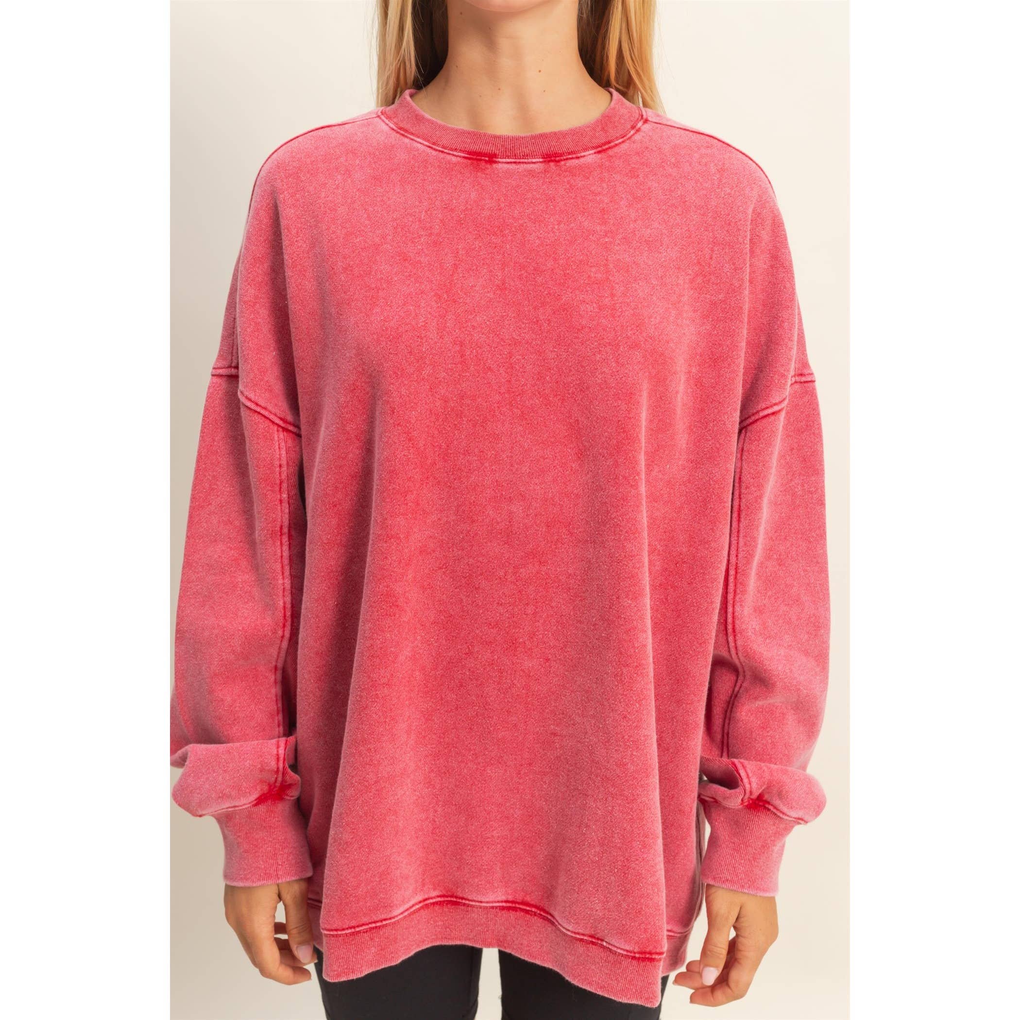Oversized Crew Neck Sweatshirt