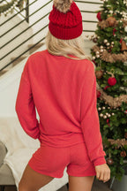 "MERRY" Long Sleeve & Shorts Set