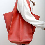Women's shoulder bag large capacity Soft PU leather handbag