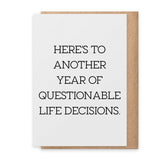 Questionable - Greeting Card