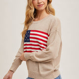 American Flag Knit Sweater
