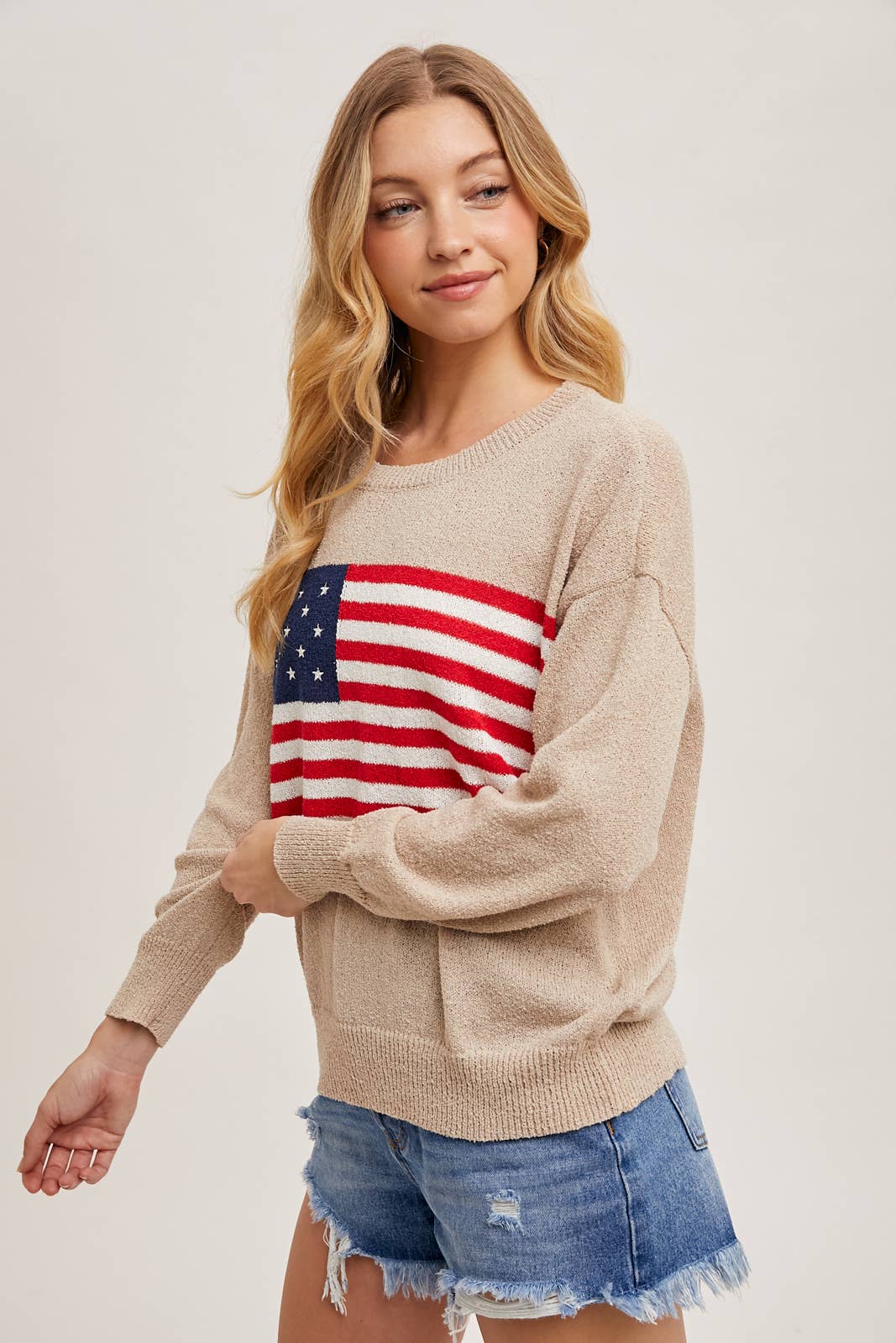 American Flag Knit Sweater