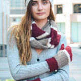 Ultra Soft Mohair Striped Mittens – Cozy Winter Essential❄️