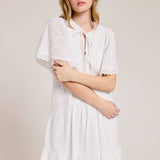 Embroidered Cotton Minidress