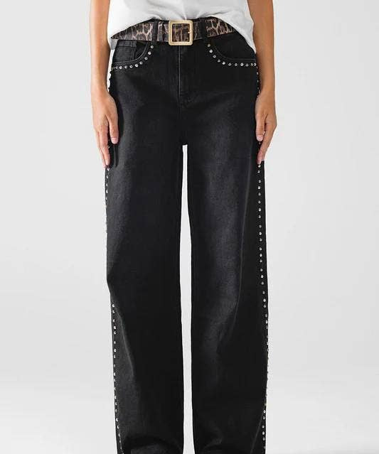 Studded Black Jeans
