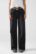 Studded Black Jeans