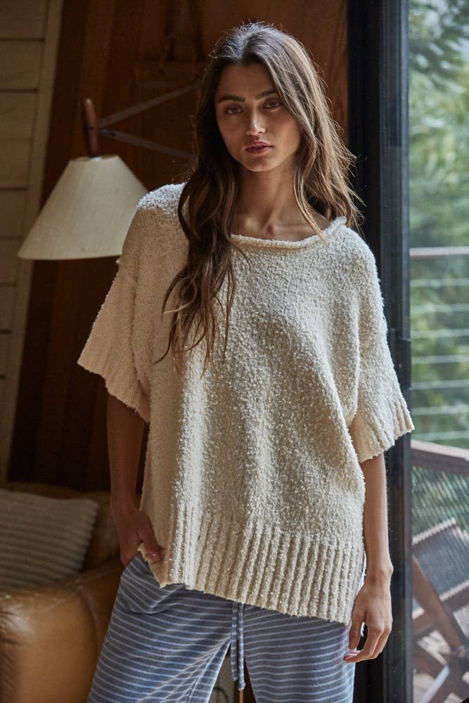 Baggy Knit Pullover Sweater