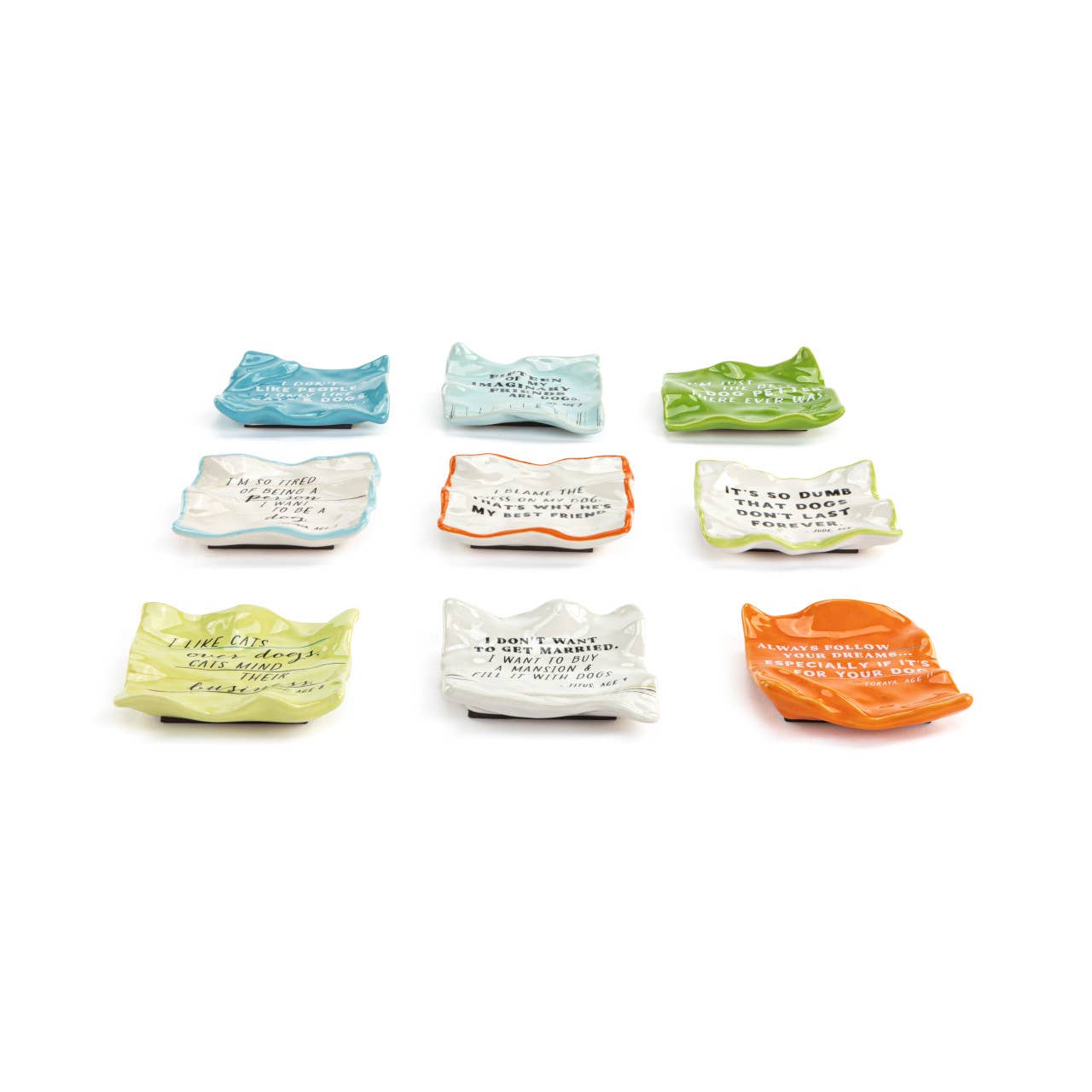 Live From Snack Time Pet Quote Ceramic Magnets - 9 Assorted