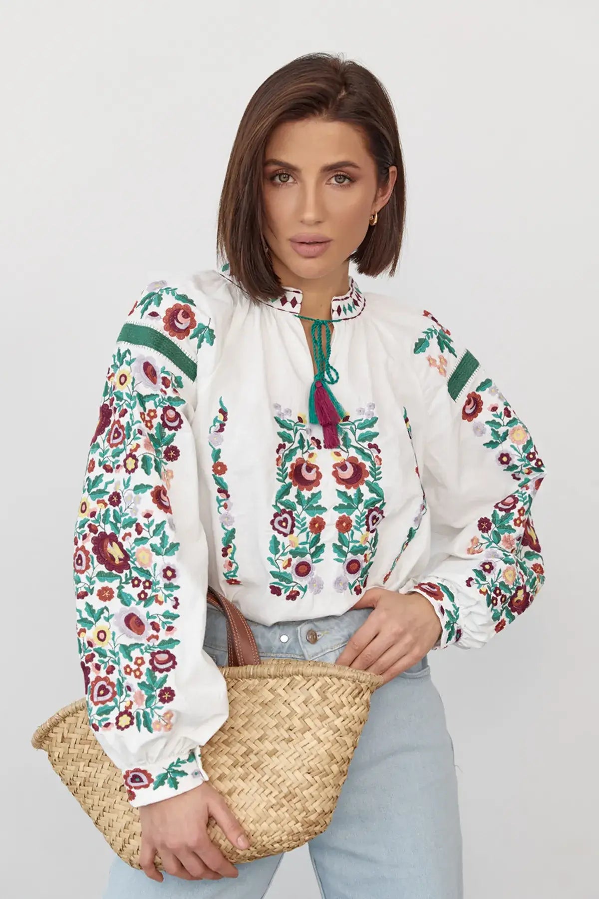 Floral Embroidered Blouse