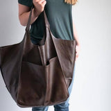 Women's shoulder bag large capacity Soft PU leather handbag